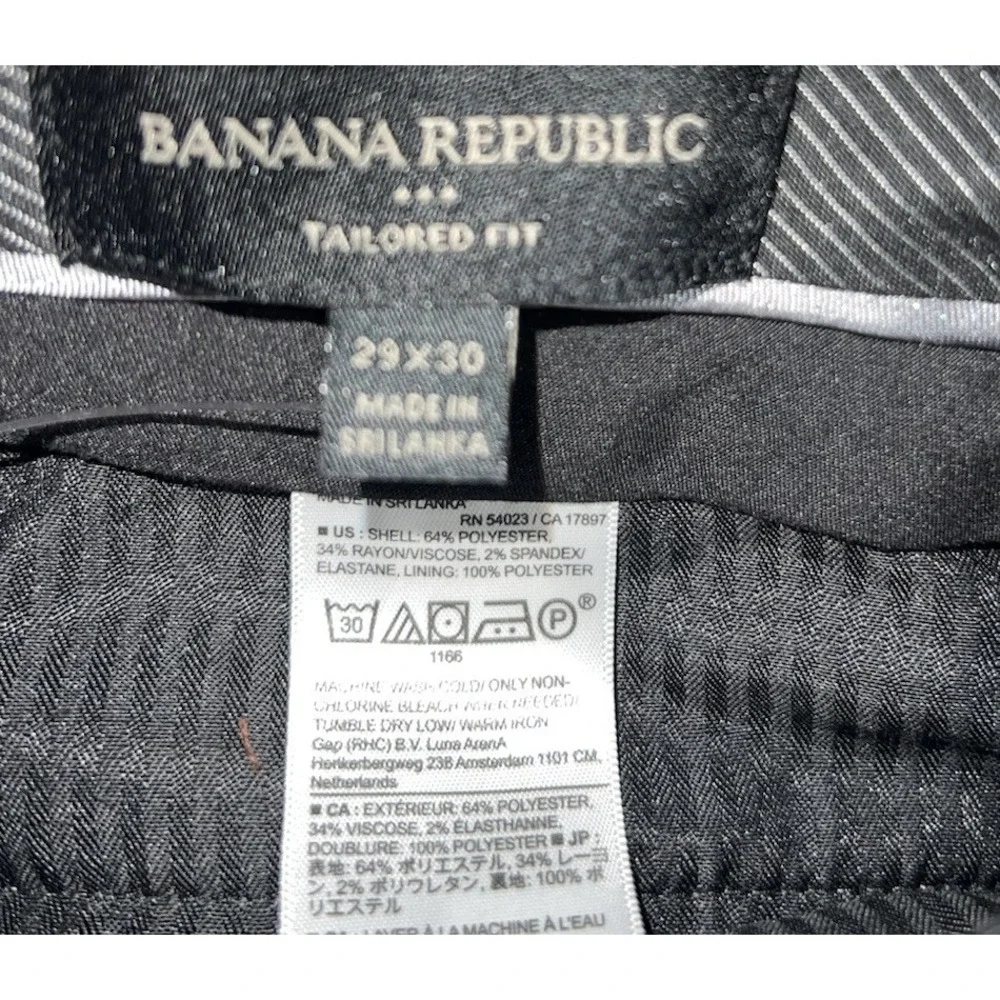 (b40/10)Banana Republic Tailored Fit Dress Pants Mens 29x30